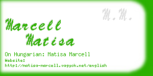 marcell matisa business card